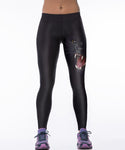 Black Cat Women Leggings Animal Printed High Elastic Leggings Women Trouser Compression Fitness Mujer Pants