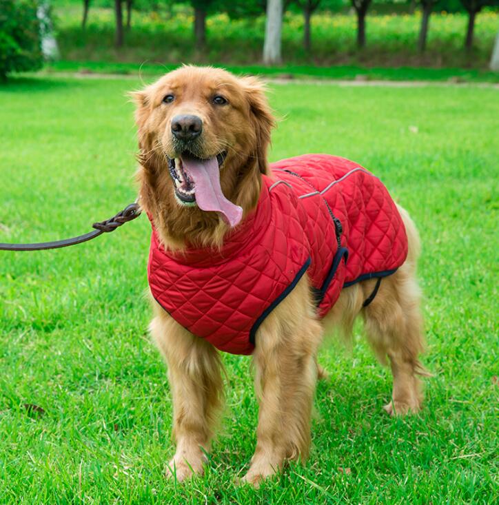 Roupas para cães inverno espessamento quente pet reflexivo casaco ao ar livre