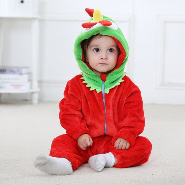 Baby Rompers Winter Kigurumi Lion Costume For Girls Boys Toddler Animal Jumpsuit Infant Clothes Pyjamas Kids Overalls ropa bebes