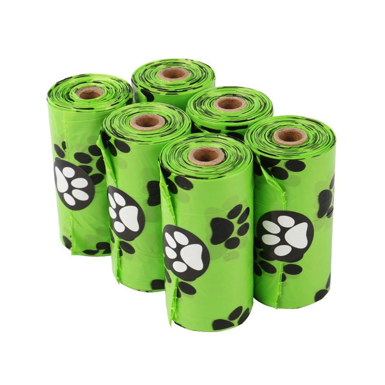 Sacos de resíduos para animais de estimação, biodegradáveis, rolo único, sacos para coleta de cocô de cachorro, selecionador de cocô para animais de estimação