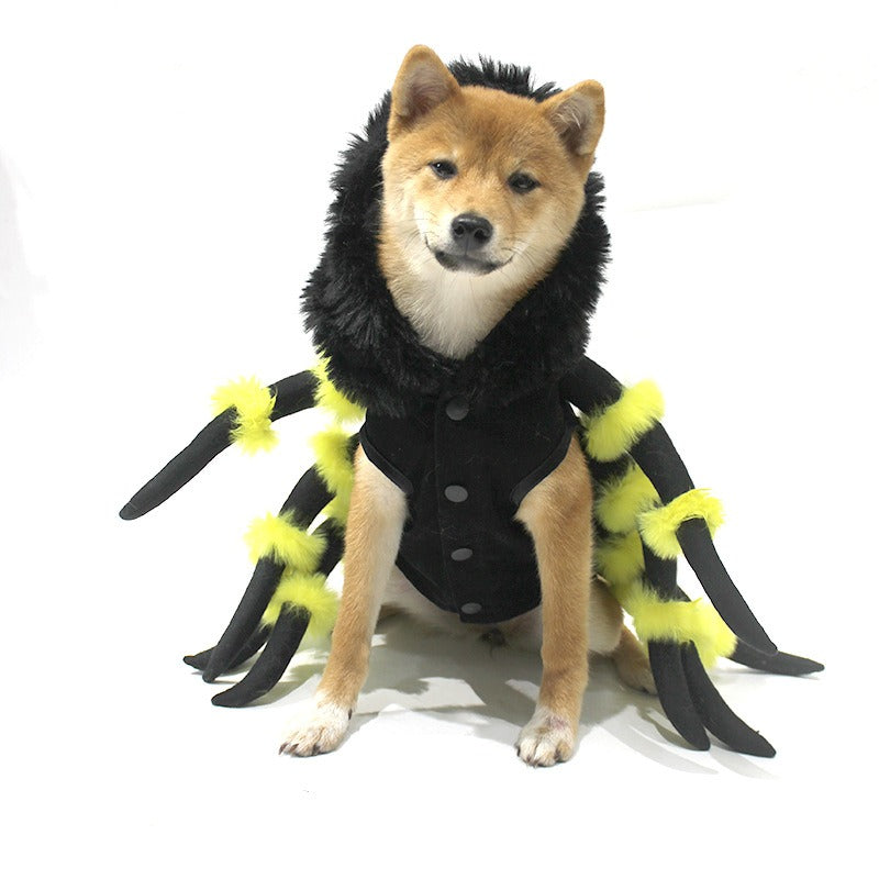 New pet cat spider transformation costume- cosplay dog Halloween funny dog costume- Dress up