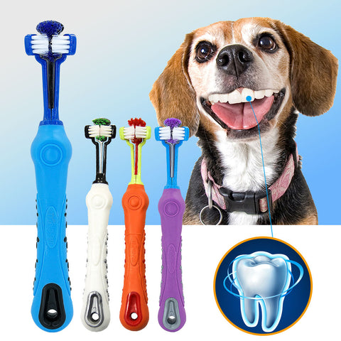 Dog Toothbrush -Soft Pet Cat Toothbrush -Tooth Brush for Bad Breath -Tartar- Pet accessory