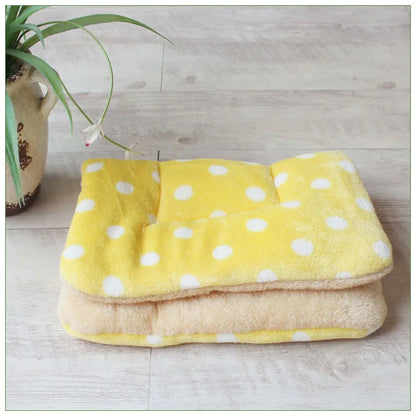 Warm Soft Fleece Pet Mat -Travel Mat Cat  Dog  Puppy Cushion -Pet Pad Dog Bed  - Size for Small And Large Dogs