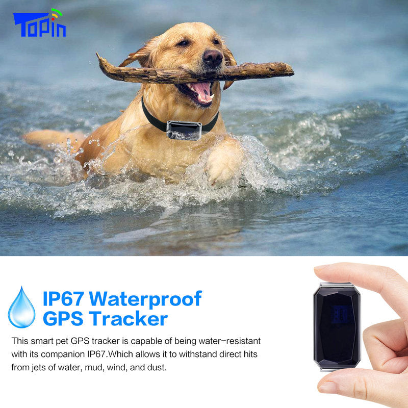 New Arrival IP67 Waterproof Pet Collar GSM AGPS Wifi LBS Mini Light GPS Tracker for Pets Dogs Cats Cattle Sheep Tracking Locator