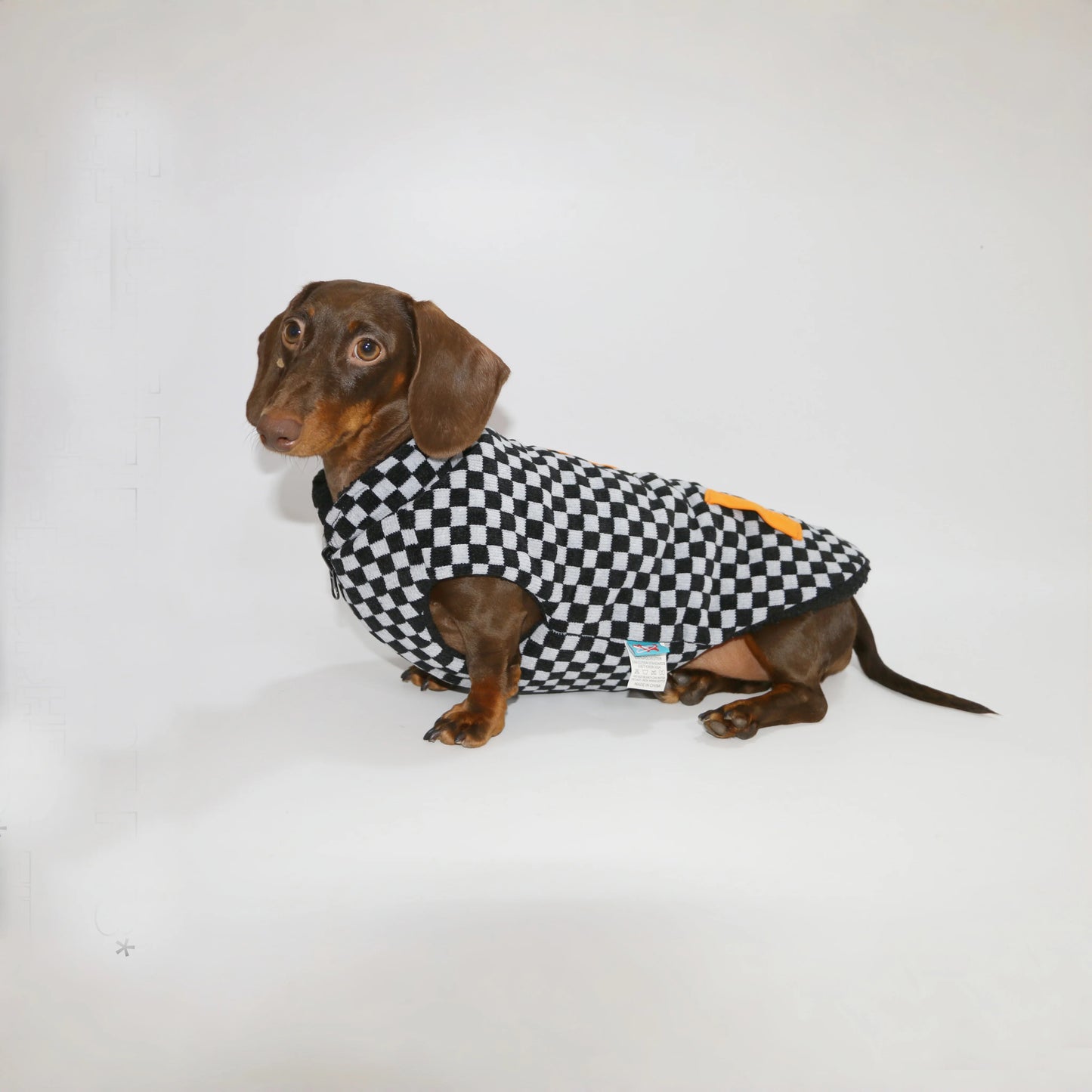 Warm Plaid Jacket for Badger Dogs- Elegant Comfort Winter Coat -Thickening Sweater Cardigan for Small Media Dachshund Dogs
