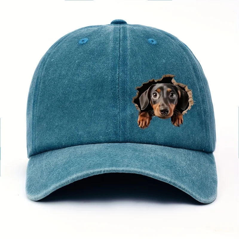 Sausage baseball cap -lightweight men's and women's print design -cartoon style durable and comfortable
