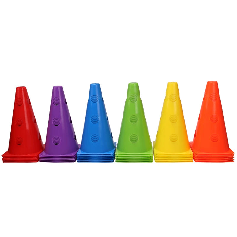 12PCS 18PCS 24PCS 30PCS 36PCS Durable  Mark Cones Football Agility Training Sport  with Hole