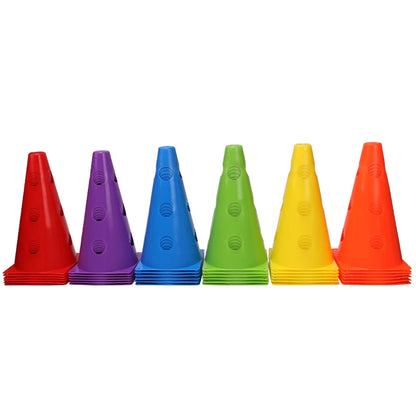 12PCS 18PCS 24PCS 30PCS 36PCS Durable  Mark Cones Football Agility Training Sport  with Hole