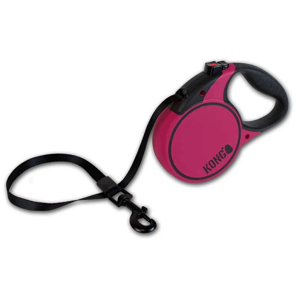 KONG Retractable Dog Leash tape 16ft (Up to 110 lbs)