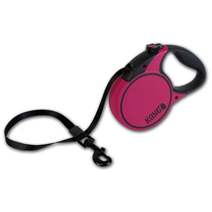 KONG Retractable Dog Leash tape 16ft (Up to 110 lbs)