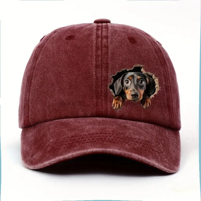 Sausage baseball cap -lightweight men's and women's print design -cartoon style durable and comfortable