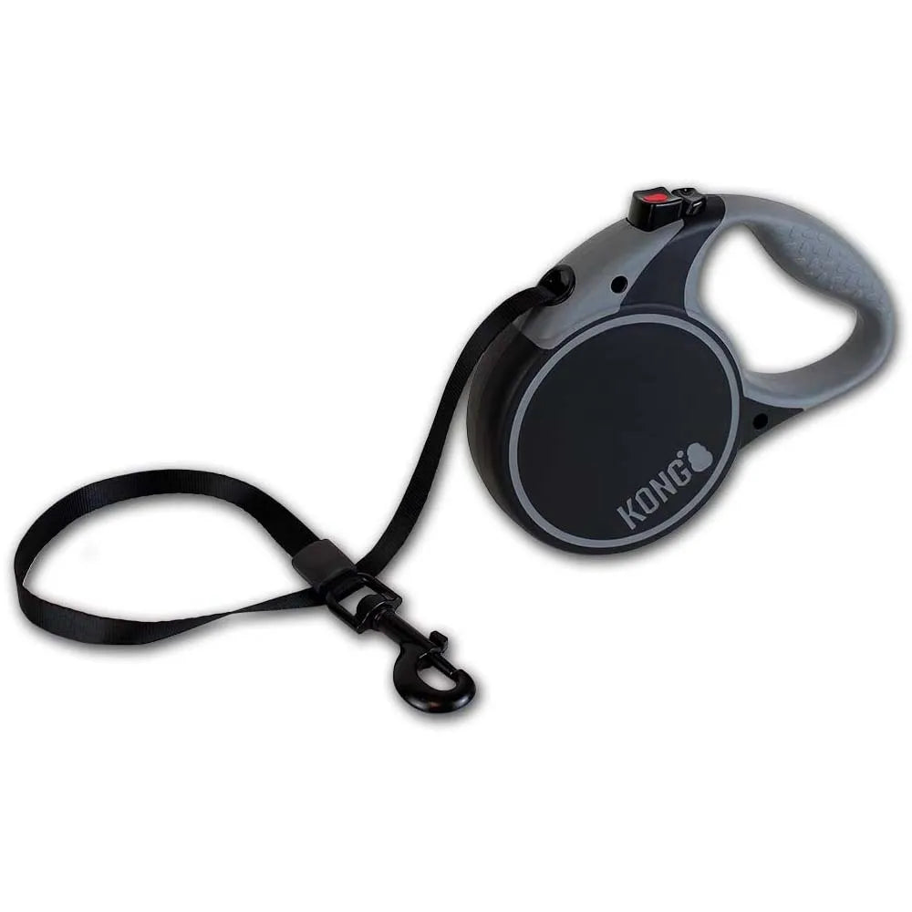 KONG Retractable Dog Leash tape 16ft (Up to 110 lbs)