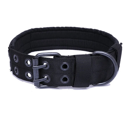 Adjustable Dog Collar Classic Reflective -Training Military Dog Collar- Nylon Heavy Duty Tactical Dog Collar German Shepherd