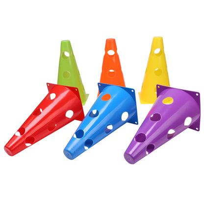 12PCS 18PCS 24PCS 30PCS 36PCS Durable  Mark Cones Football Agility Training Sport  with Hole