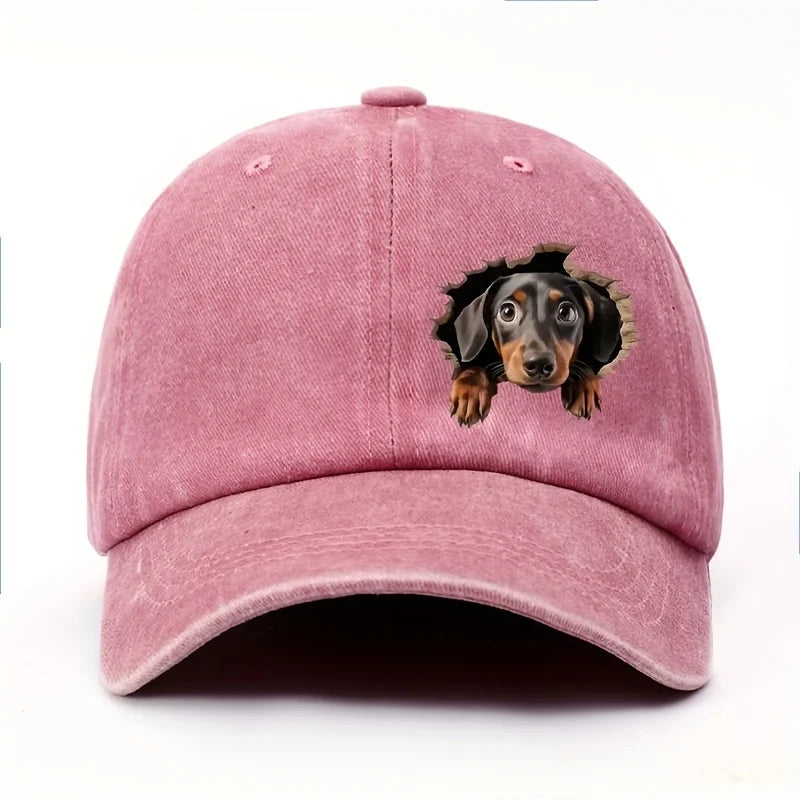 Sausage baseball cap -lightweight men's and women's print design -cartoon style durable and comfortable
