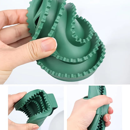Rubber Horse Grooming Brush – Massage & Cleaning Tool