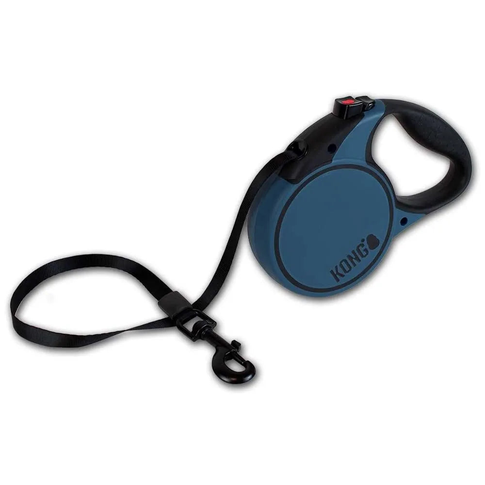 KONG Retractable Dog Leash tape 16ft (Up to 110 lbs)