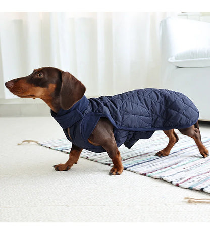 Autumn/Winter Dog Clothes for Dachshund -Soft Warm Water Repellent Dog Jacket for Sausage