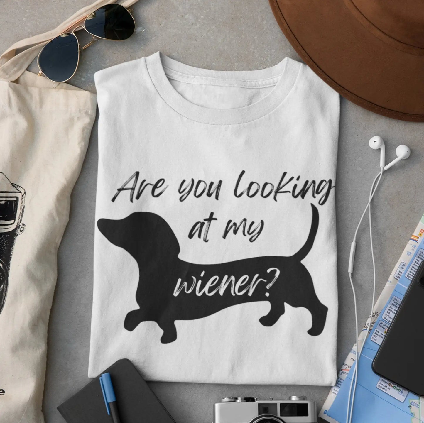 Wiener dog funny t shirt Dachshund owner for Sausage Weiner Are you looking at my