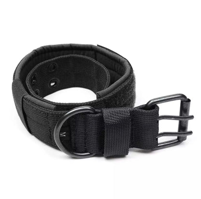 Adjustable Dog Collar Classic Reflective -Training Military Dog Collar- Nylon Heavy Duty Tactical Dog Collar German Shepherd
