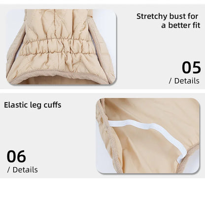 Autumn/Winter Dog Clothes for Dachshund -Soft Warm Water Repellent Dog Jacket for Sausage