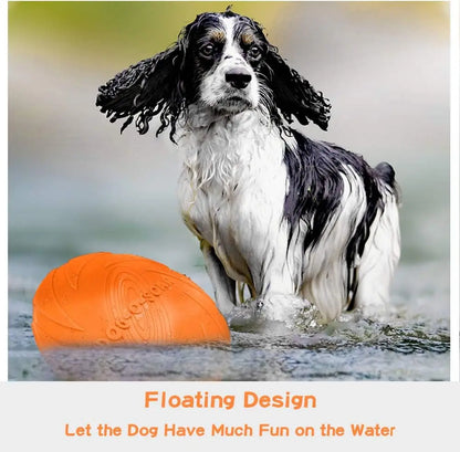 Pack dog frisbee- Durable pet interactive toy rubber- Suitable for outdoor training of medium-sized and large dogs