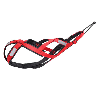 Dog Sled Harness X-Back for Large Dogs husky – Weight Pulling, Canicross, Skijoring & Scootering Harness