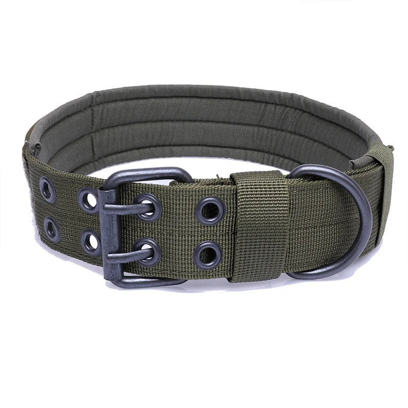 Adjustable Dog Collar Classic Reflective -Training Military Dog Collar- Nylon Heavy Duty Tactical Dog Collar German Shepherd