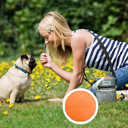 Pack dog frisbee- Durable pet interactive toy rubber- Suitable for outdoor training of medium-sized and large dogs
