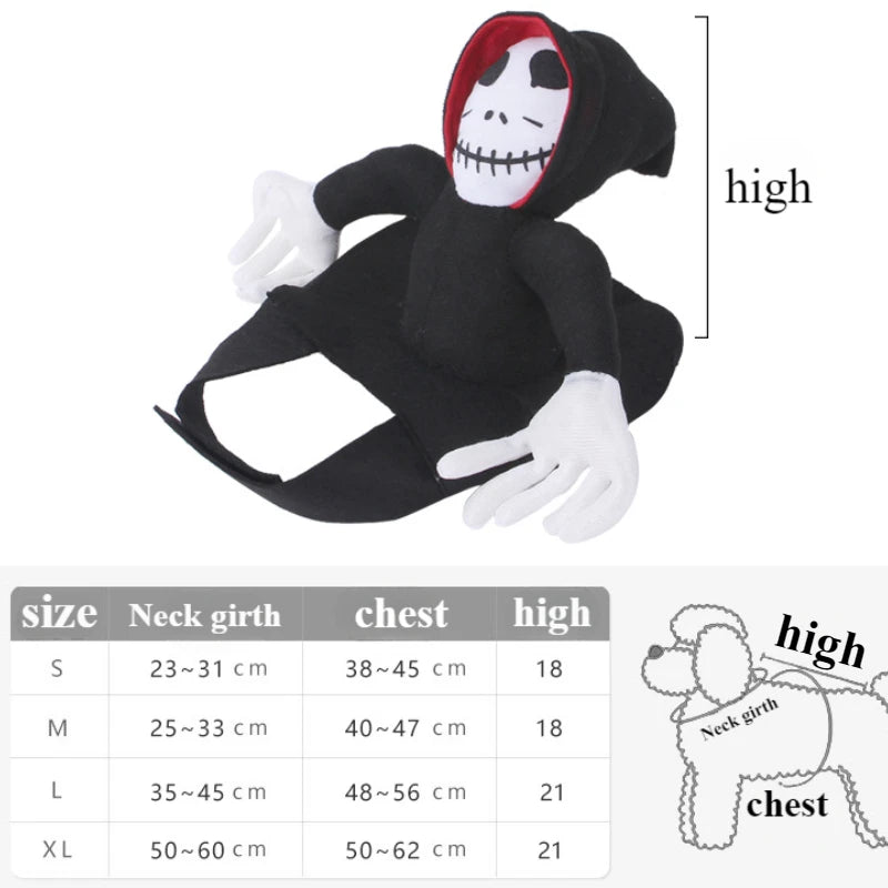 Halloween Pet Costume- Pumpkin Black Cat Costumes for Dogs, cats