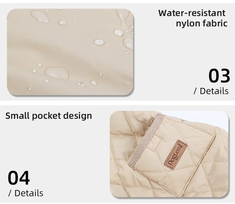 Autumn/Winter Dog Clothes for Dachshund -Soft Warm Water Repellent Dog Jacket for Sausage