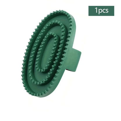 Rubber Horse Grooming Brush – Massage & Cleaning Tool