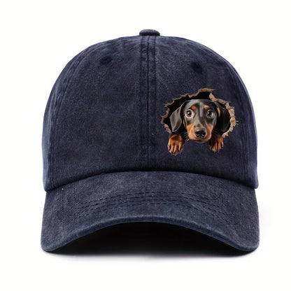 Sausage baseball cap -lightweight men's and women's print design -cartoon style durable and comfortable