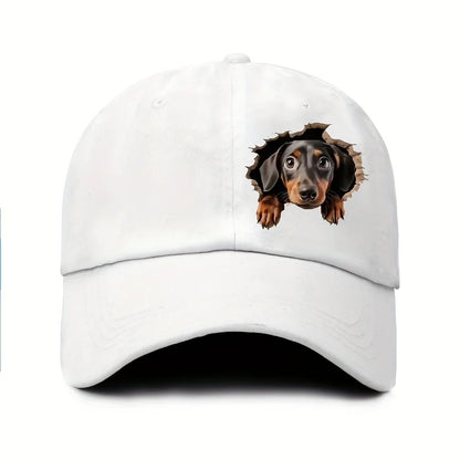 Sausage baseball cap -lightweight men's and women's print design -cartoon style durable and comfortable
