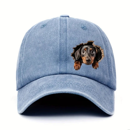Sausage baseball cap -lightweight men's and women's print design -cartoon style durable and comfortable