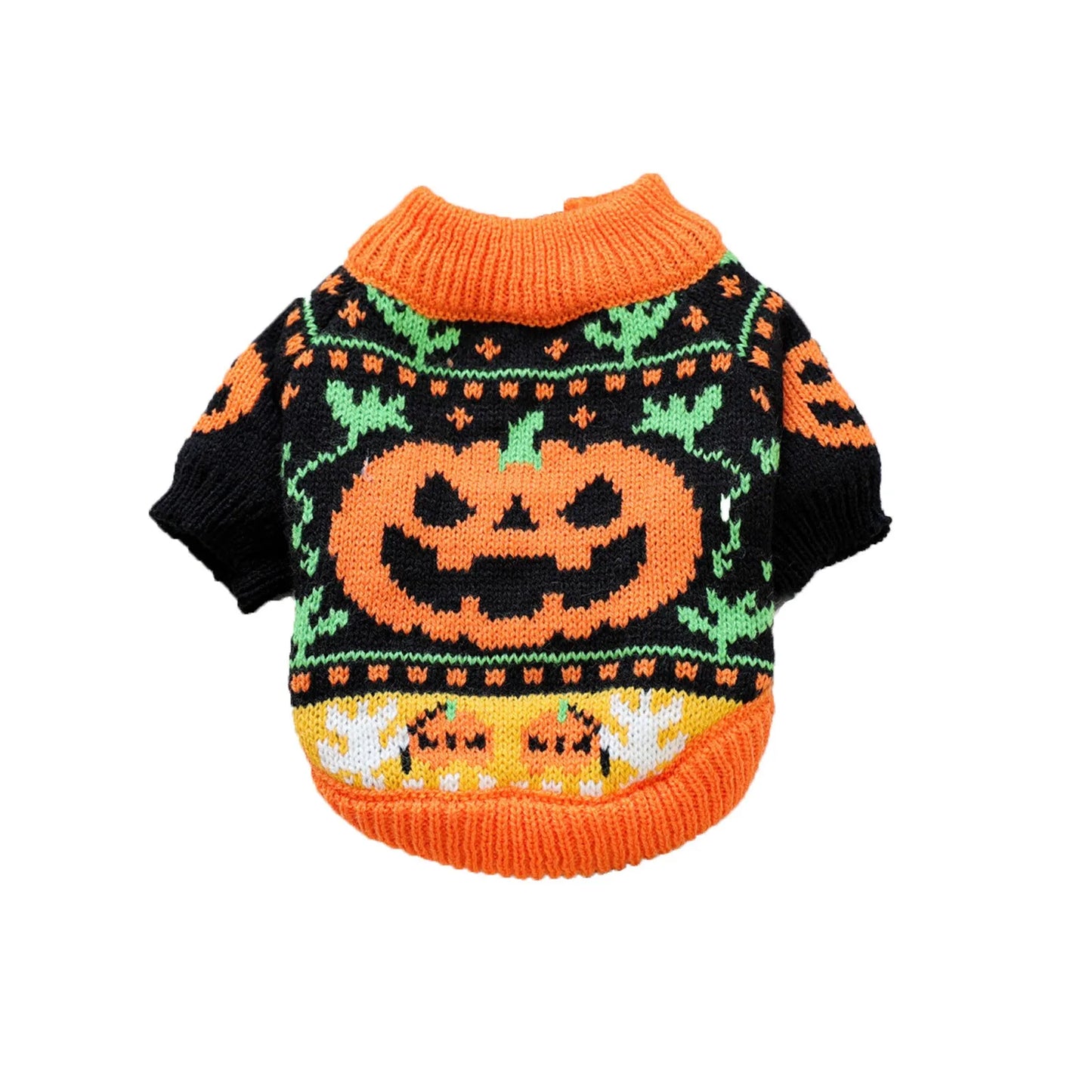 Halloween Sweater Dog Coats For Small Dogs- Knitted Winter Warm- Pet Small Breeds