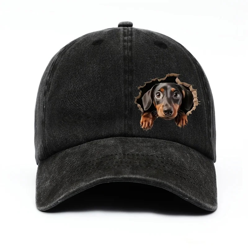 Sausage baseball cap -lightweight men's and women's print design -cartoon style durable and comfortable