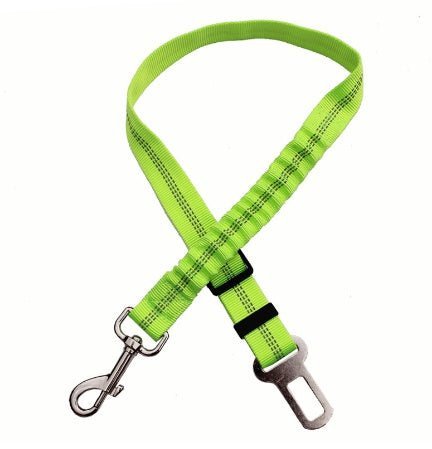 Adjustable Dog Seat Belt - Dog Car Seatbelt - Harness Leads - Elastic Reflective Safety Rope - PetsDzign