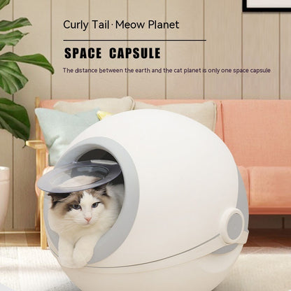 Cat litter box capsule