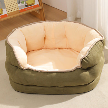 Pet Dog Sofa Bed- Cat And Dog Mattress Pet Kennel- Thickened Washable Plush Pet Supplies