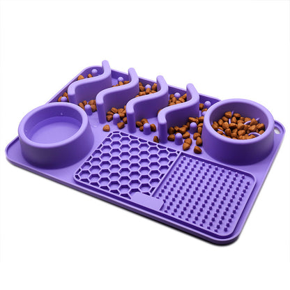 Dog Silicone Licking Pad - Multifunctional Food Bowl Pets Supplies