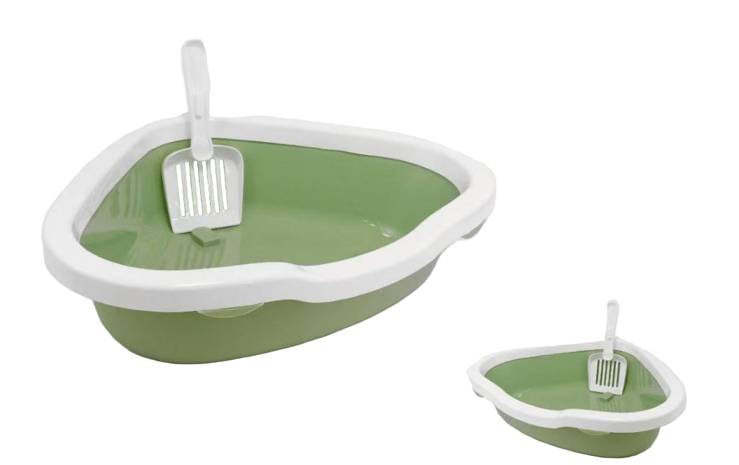 Cat Litter Box With Shovel-no mess-semi enclosed