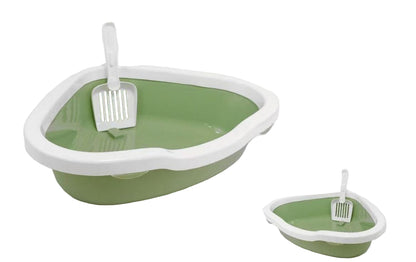Cat Litter Box With Shovel-no mess-semi enclosed