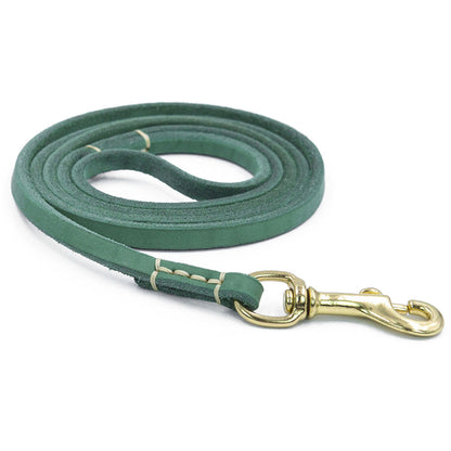 Genuine Leather Dog Leash Quality Handmade Durable Soft Pet Walking Leads Rope