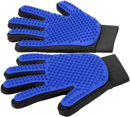 Upgrade Pet Grooming Gloves- Cat Brushes For Gentle Shedding - Efficient Pets Hair Remover Mittens