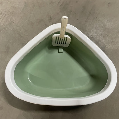 Cat Litter Box With Shovel-no mess-semi enclosed