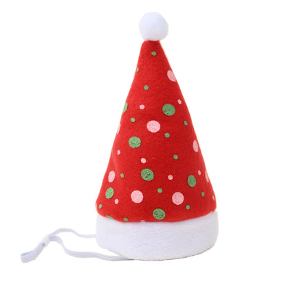 Multicolor Pet Christmas Hat Stripes