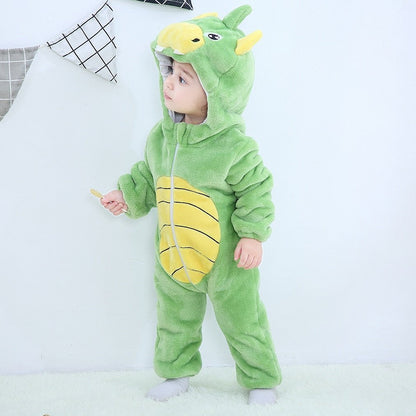 Baby Rompers Winter Kigurumi Lion Costume For Girls Boys Toddler Animal Jumpsuit Infant Clothes Pyjamas Kids Overalls ropa bebes - PetsDzign