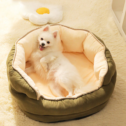 Pet Dog Sofa Bed- Cat And Dog Mattress Pet Kennel- Thickened Washable Plush Pet Supplies