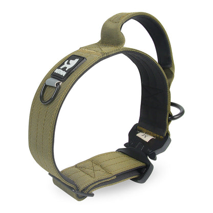 Duomm-Pet Collar Adjustable Medium Large Dog Training Tactical Collar